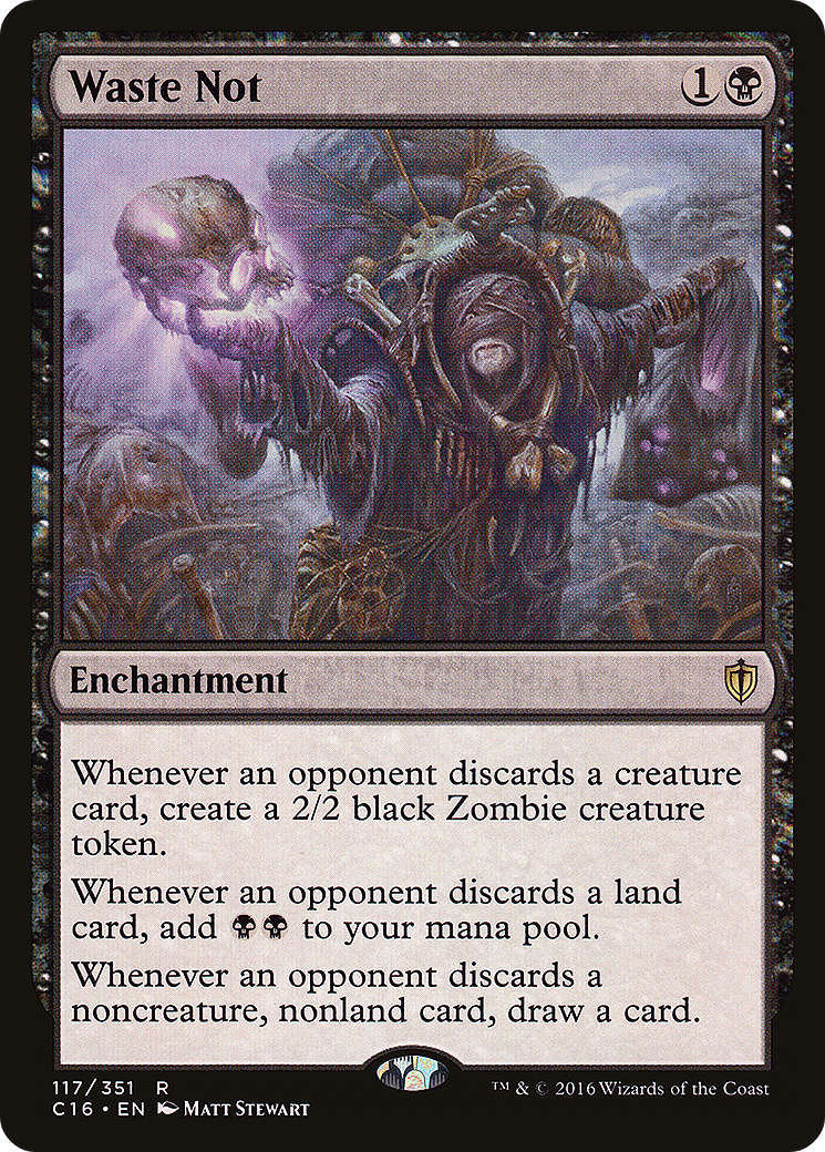 Waste Not (C16-117) - Commander 2016 - Premium MTG Single from Wizards of the Coast - Just $0.85! Shop now at Game Crave Tournament Store