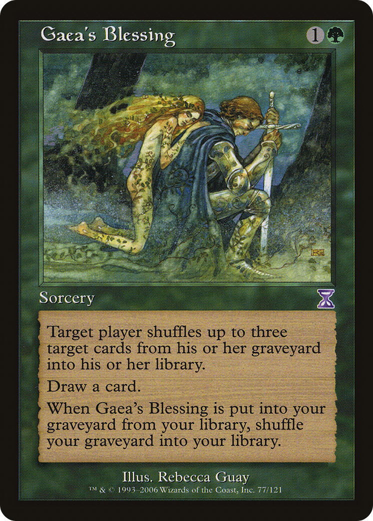 Gaea's Blessing (TSB-077) - Time Spiral Timeshifted - Premium MTG Single from Wizards of the Coast - Just $0.16! Shop now at Game Crave Tournament Store