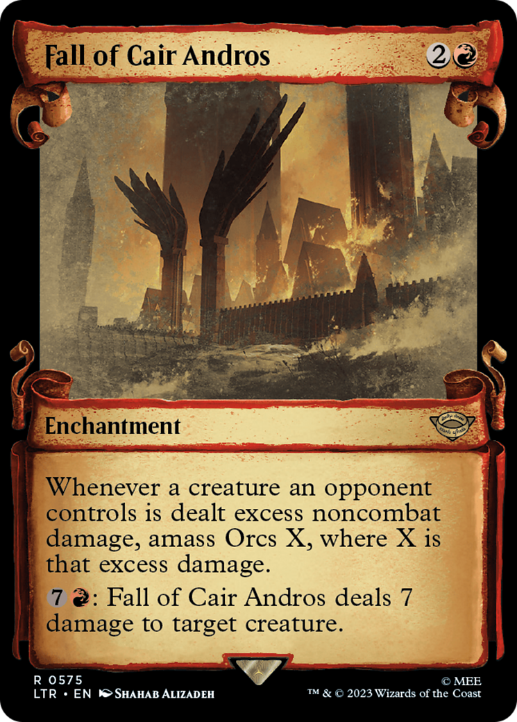 Fall of Cair Andros (LTR-575) - The Lord of the Rings: Tales of Middle-earth: (Showcase) - Premium MTG Single from Wizards of the Coast - Just $0.13! Shop now at Game Crave Tournament Store