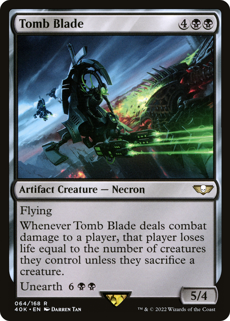 Tomb Blade (40K-064) - Warhammer 40,000 Commander - Premium MTG Single from Wizards of the Coast - Just $0.08! Shop now at Game Crave Tournament Store