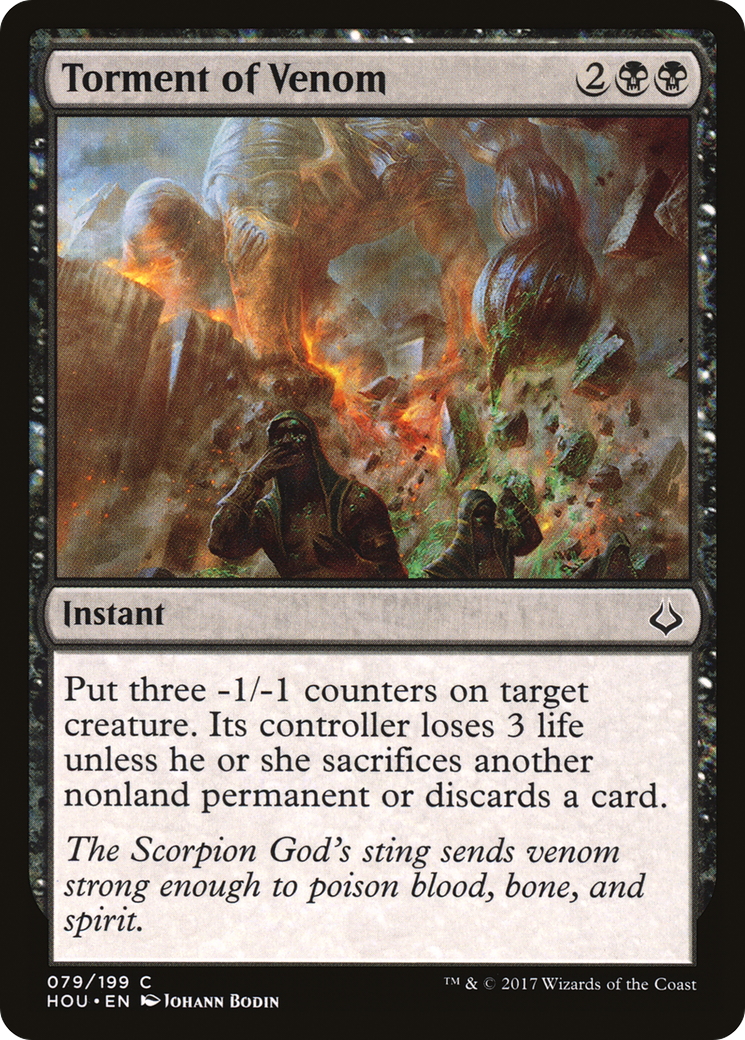 Torment of Venom (HOU-079) - Hour of Devastation Foil - Premium MTG Single from Wizards of the Coast - Just $0.08! Shop now at Game Crave Tournament Store