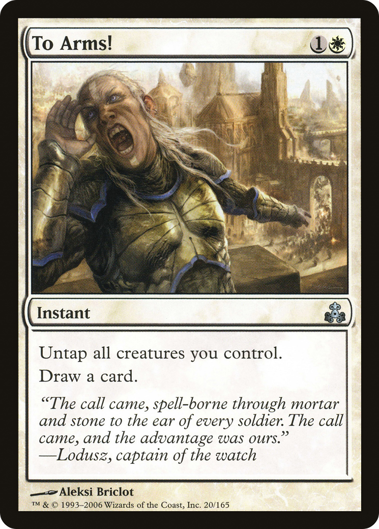 To Arms! (GPT-020) - Guildpact Foil - Premium MTG Single from Wizards of the Coast - Just $1.32! Shop now at Game Crave Tournament Store