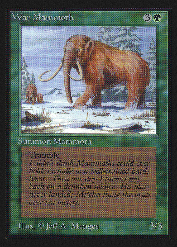 War Mammoth (CED-228) - Collectors' Edition - Premium MTG Single from Wizards of the Coast - Just $0.61! Shop now at Game Crave Tournament Store