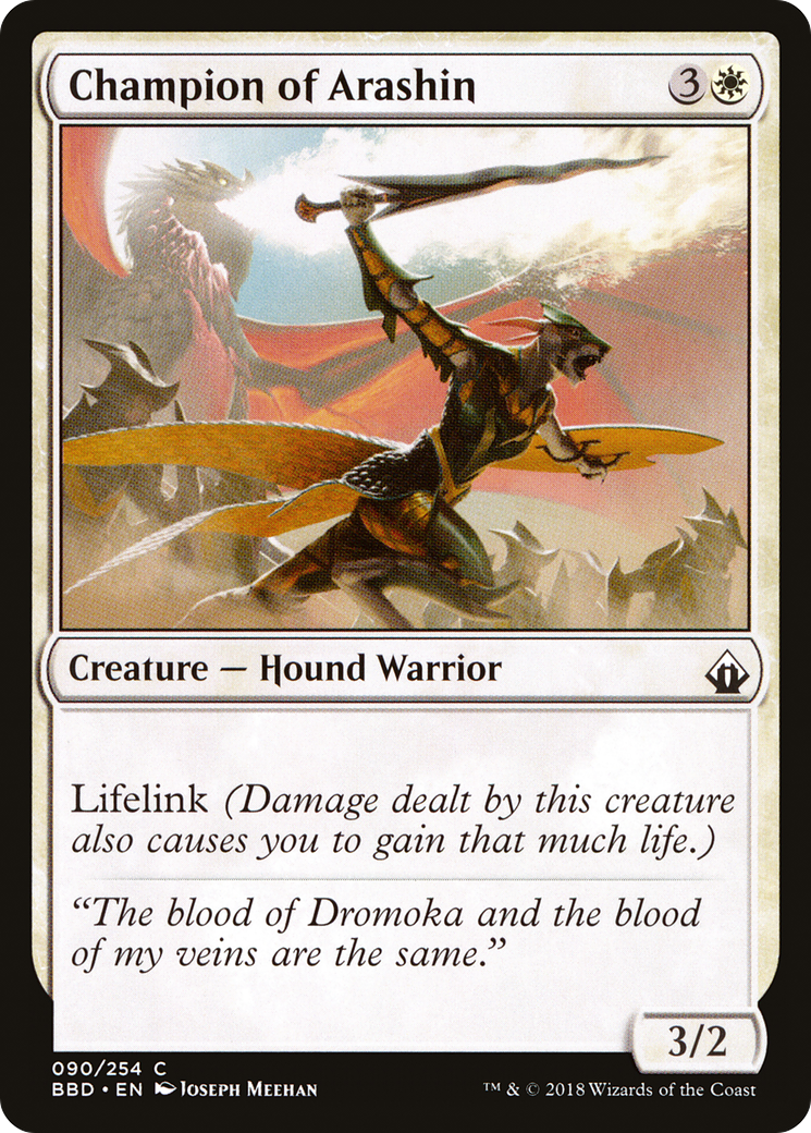 Champion of Arashin (BBD-090) - Battlebond Foil - Premium MTG Single from Wizards of the Coast - Just $0.08! Shop now at Game Crave Tournament Store