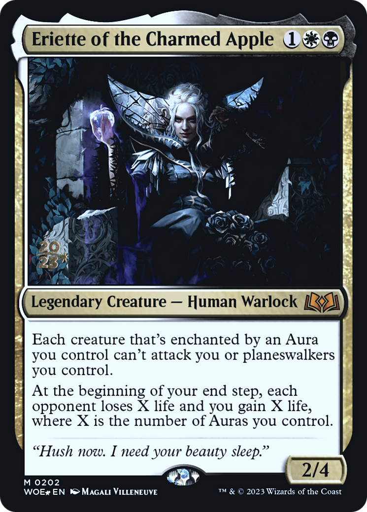 Eriette of the Charmed Apple (PWOE-202S) - Wilds of Eldraine Promos Foil - Premium MTG Single from Wizards of the Coast - Just $1.84! Shop now at Game Crave Tournament Store