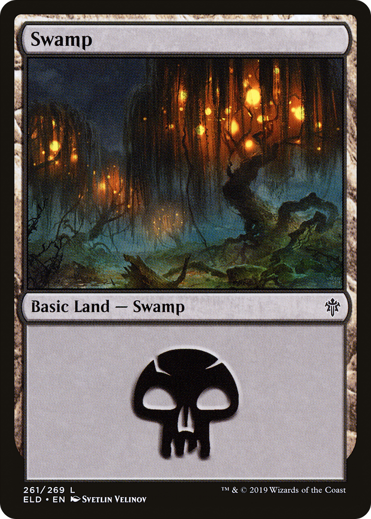 Swamp (ELD-261) - Throne of Eldraine Foil - Premium MTG Single from Wizards of the Coast - Just $0.08! Shop now at Game Crave Tournament Store