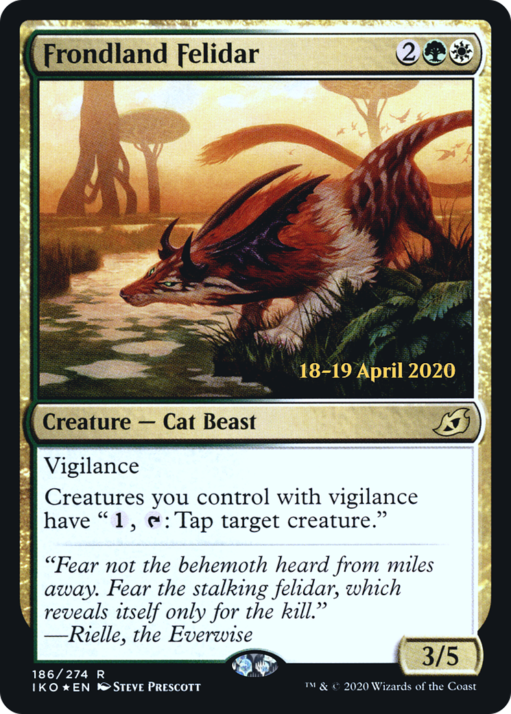 Frondland Felidar (PIKO-186S) - Ikoria: Lair of Behemoths Promos Foil - Premium MTG Single from Wizards of the Coast - Just $0.08! Shop now at Game Crave Tournament Store