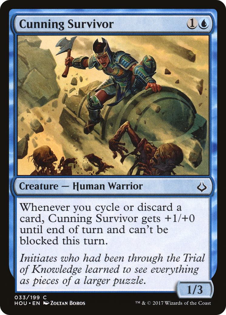 Cunning Survivor (HOU-033) - Hour of Devastation - Premium MTG Single from Wizards of the Coast - Just $0.08! Shop now at Game Crave Tournament Store