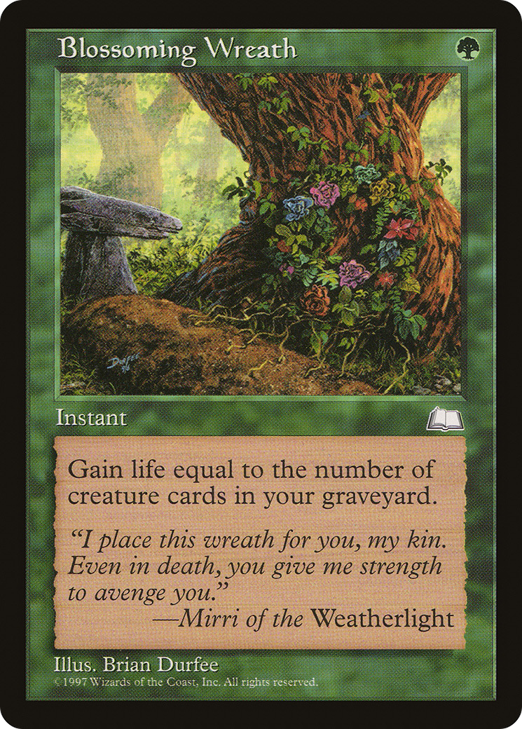 Blossoming Wreath (WTH-120) - Weatherlight - Premium MTG Single from Wizards of the Coast - Just $0.08! Shop now at Game Crave Tournament Store