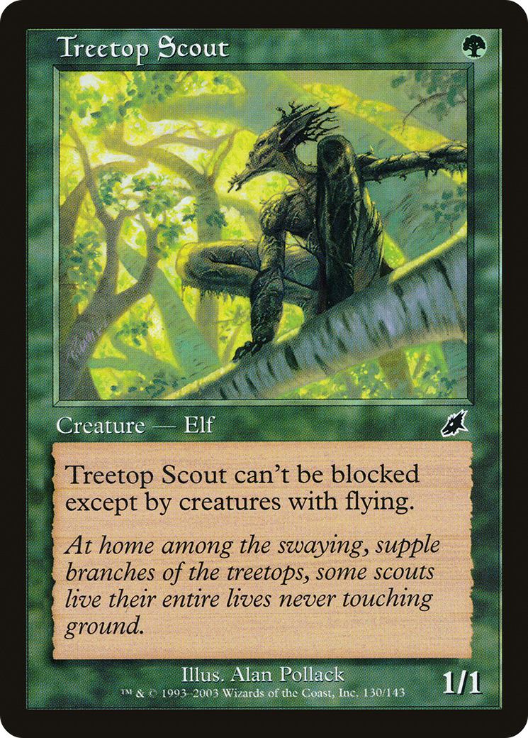 Treetop Scout (SCG-130) - Scourge Foil - Premium MTG Single from Wizards of the Coast - Just $0.58! Shop now at Game Crave Tournament Store