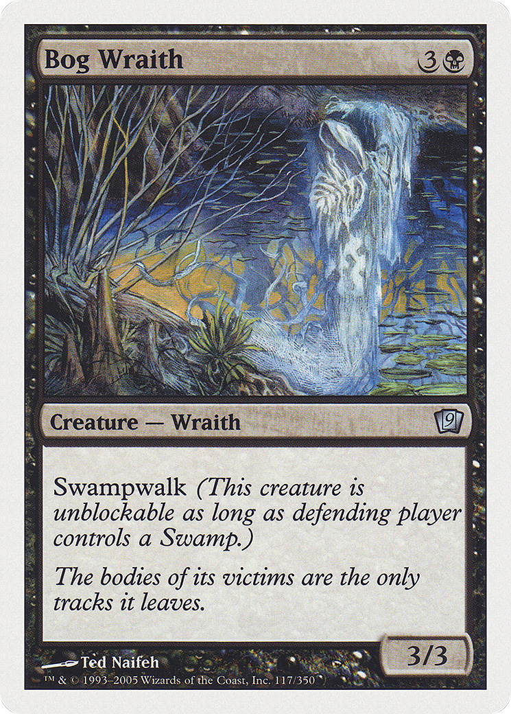 Bog Wraith (9ED-117) - Ninth Edition - Premium MTG Single from Wizards of the Coast - Just $0.08! Shop now at Game Crave Tournament Store