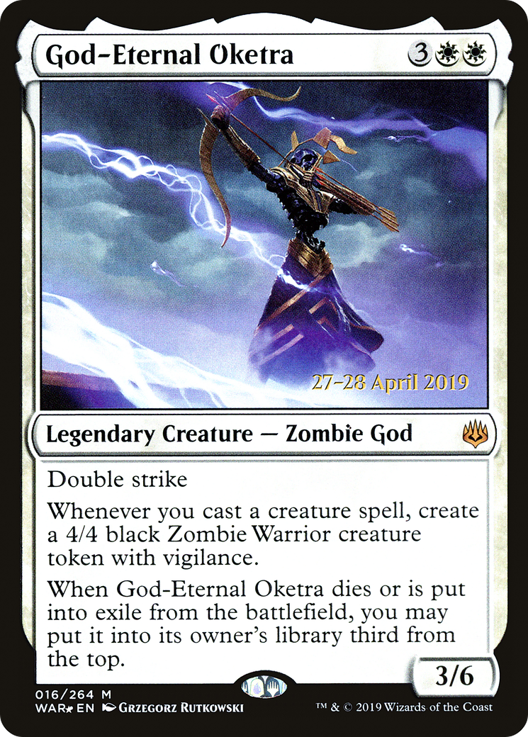 God-Eternal Oketra (PWAR-16S) - War of the Spark Promos Foil - Premium MTG Single from Wizards of the Coast - Just $2.41! Shop now at Game Crave Tournament Store