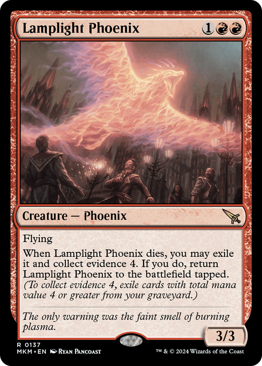Lamplight Phoenix (MKM-137) - Murders at Karlov Manor - Premium MTG Single from Wizards of the Coast - Just $0.25! Shop now at Game Crave Tournament Store