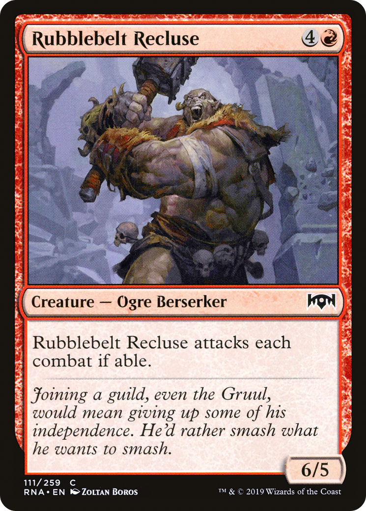 Rubblebelt Recluse (RNA-111) - Ravnica Allegiance Foil - Premium MTG Single from Wizards of the Coast - Just $0.08! Shop now at Game Crave Tournament Store