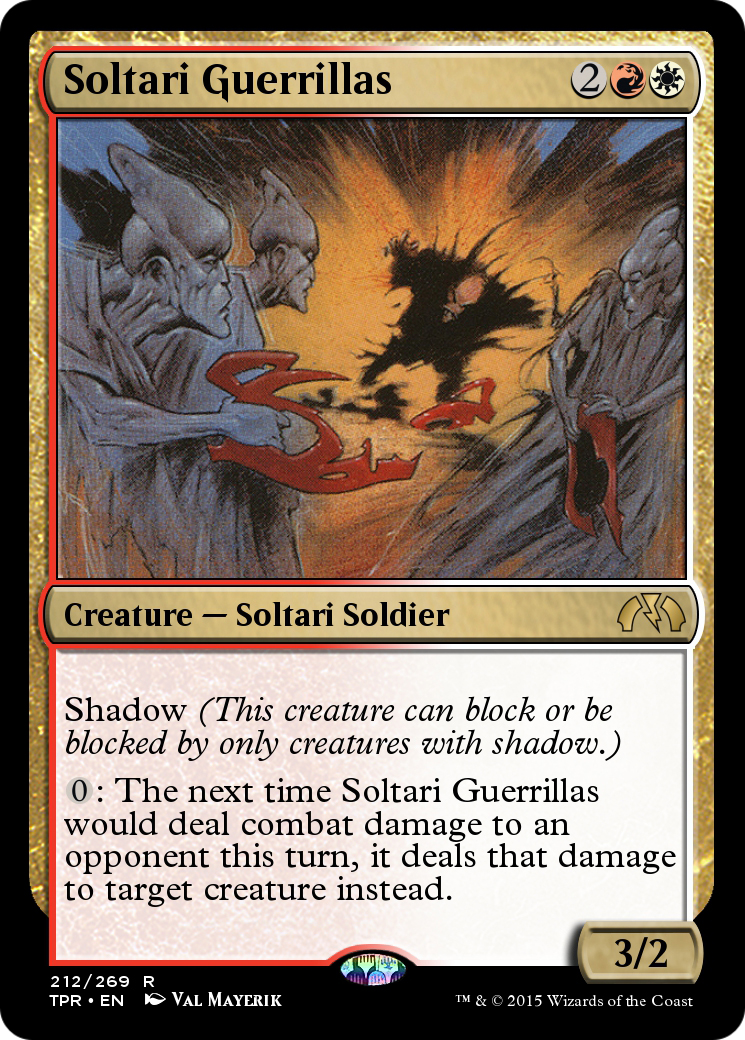 Soltari Guerrillas (TPR-212) - Tempest Remastered Foil - Premium MTG Single from Wizards of the Coast - Just $0! Shop now at Game Crave Tournament Store