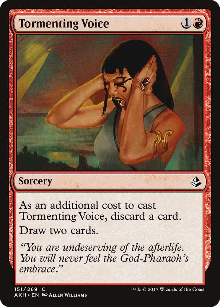 Game Crave Tournament Store - Tormenting Voice (AKH-151) - Amonkhet