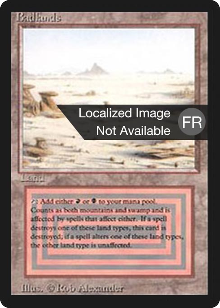 Badlands (FBB-282) - Foreign Black Border - Premium MTG Single from Wizards of the Coast - Just $169.92! Shop now at Game Crave Tournament Store
