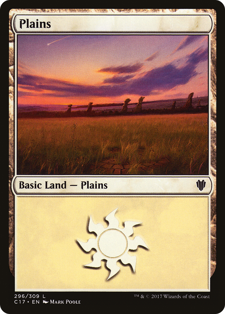 Plains (C17-296) - Commander 2017 - Premium MTG Single from Wizards of the Coast - Just $0.08! Shop now at Game Crave Tournament Store