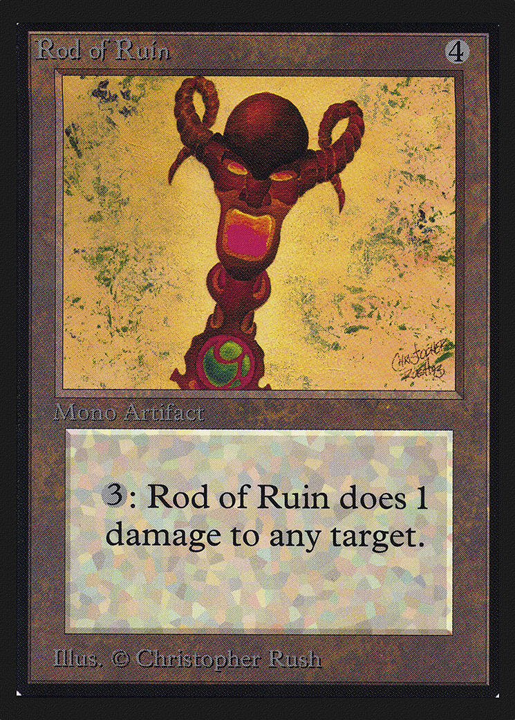 Rod of Ruin (CEI-269) - Intl. Collectors' Edition - Premium MTG Single from Wizards of the Coast - Just $0.47! Shop now at Game Crave Tournament Store