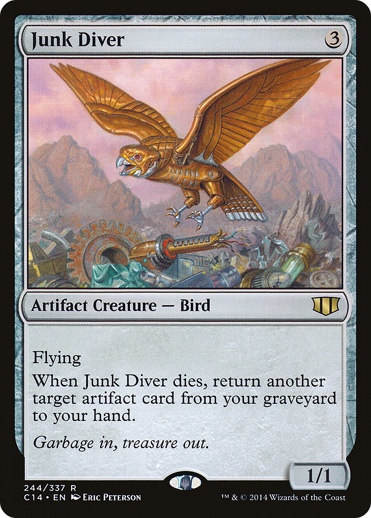 Junk Diver (C14-244) - Commander 2014 - Premium MTG Single from Wizards of the Coast - Just $0.20! Shop now at Game Crave Tournament Store