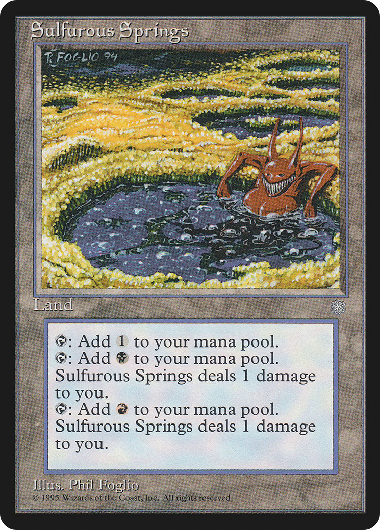 Sulfurous Springs (ICE-360) - Ice Age - Premium MTG Single from Wizards of the Coast - Just $3.87! Shop now at Game Crave Tournament Store