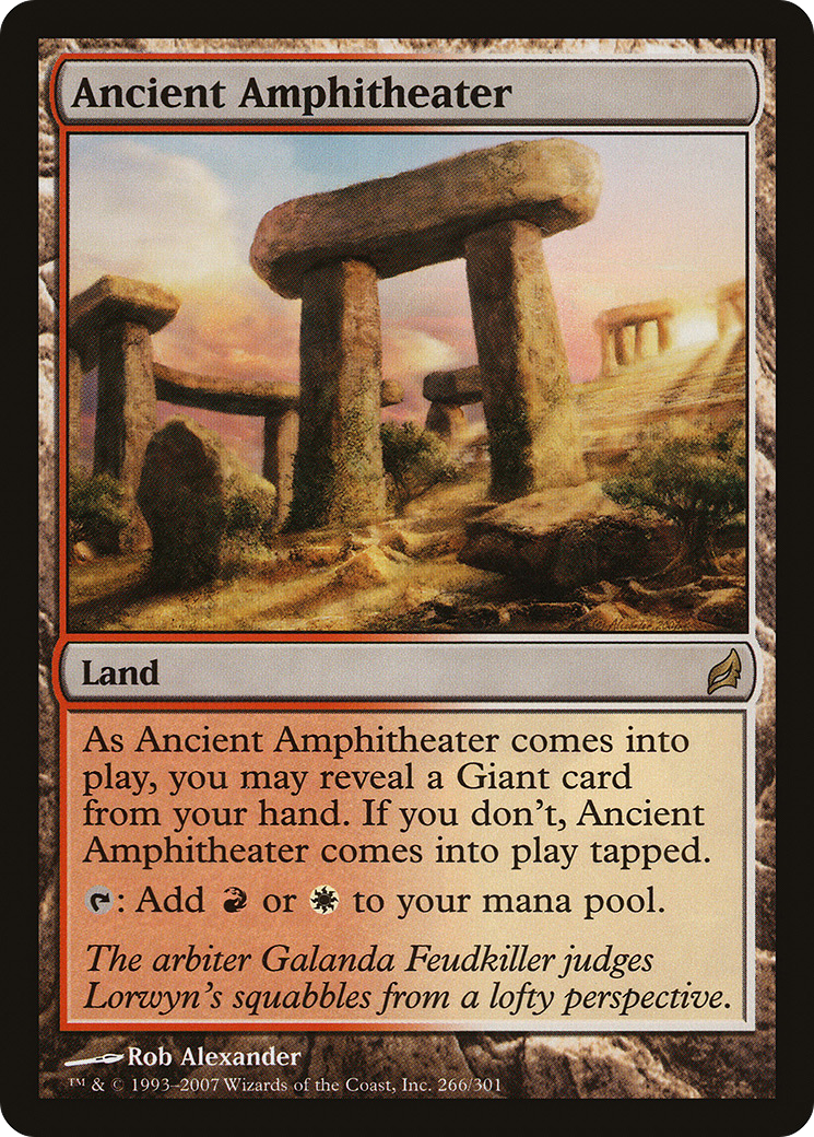 Ancient Amphitheater (LRW-266) - Lorwyn Foil - Premium MTG Single from Wizards of the Coast - Just $4.98! Shop now at Game Crave Tournament Store
