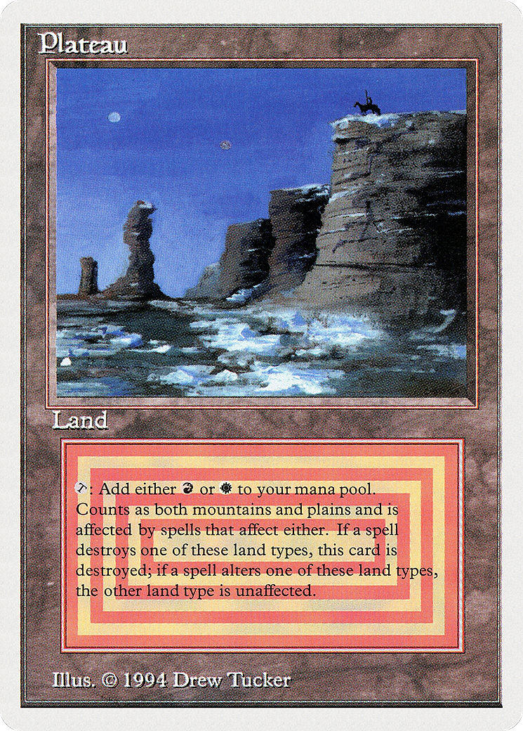Plateau (SUM-284) - Summer Magic / Edgar - Premium MTG Single from Wizards of the Coast - Just $0! Shop now at Game Crave Tournament Store