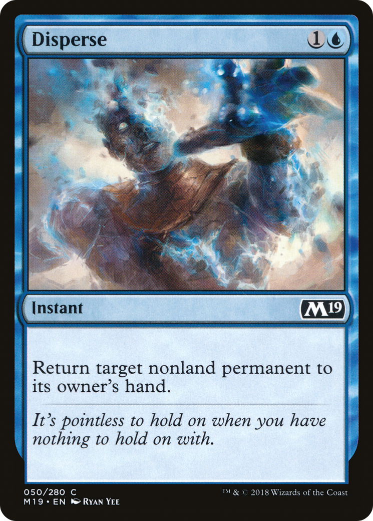 Disperse (M19-050) - Core Set 2019 - Premium MTG Single from Wizards of the Coast - Just $0.08! Shop now at Game Crave Tournament Store