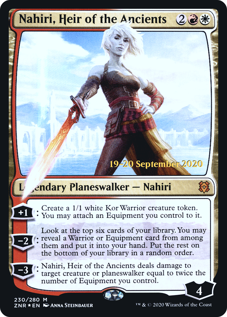 Nahiri, Heir of the Ancients (PZNR-230S) - Zendikar Rising Promos Foil - Premium MTG Single from Wizards of the Coast - Just $0.68! Shop now at Game Crave Tournament Store