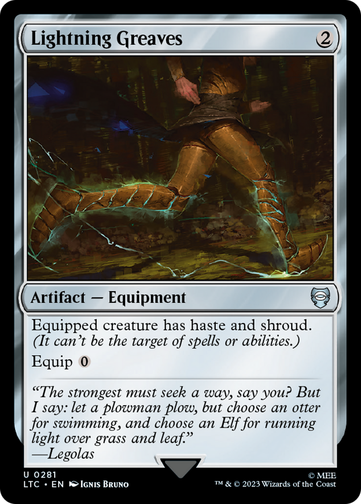 Lightning Greaves (LTC-281) - Tales of Middle-earth Commander - Premium MTG Single from Wizards of the Coast - Just $0.90! Shop now at Game Crave Tournament Store