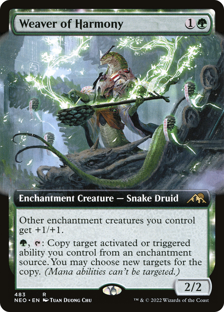 Weaver of Harmony (NEO-483) - Kamigawa: Neon Dynasty: (Extended Art) - Premium MTG Single from Wizards of the Coast - Just $0.50! Shop now at Game Crave Tournament Store