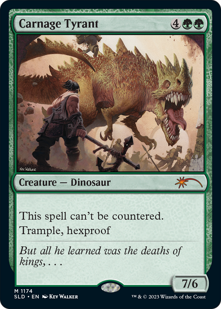 Carnage Tyrant (SLD-1174) - Secret Lair Drop - Premium MTG Single from Wizards of the Coast - Just $1.60! Shop now at Game Crave Tournament Store