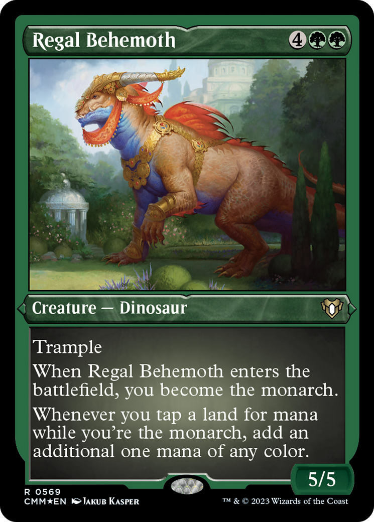 Regal Behemoth (CMM-569) - Commander Masters Etched Foil - Premium MTG Single from Wizards of the Coast - Just $0.38! Shop now at Game Crave Tournament Store