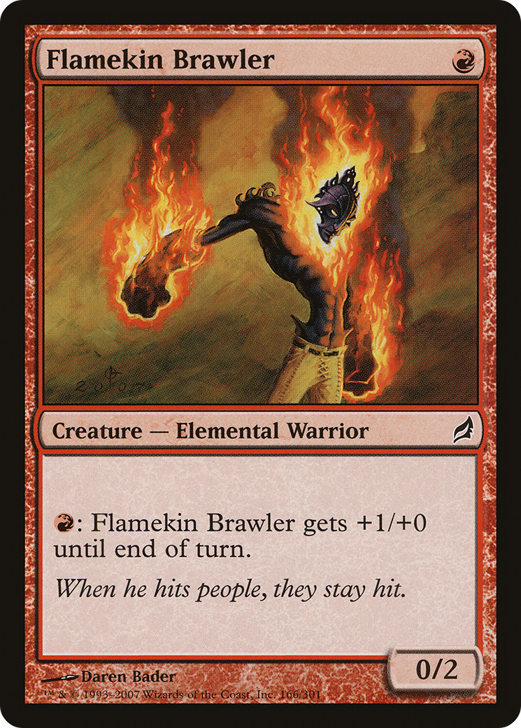 Flamekin Brawler (LRW-166) - Lorwyn Foil - Premium MTG Single from Wizards of the Coast - Just $0.08! Shop now at Game Crave Tournament Store