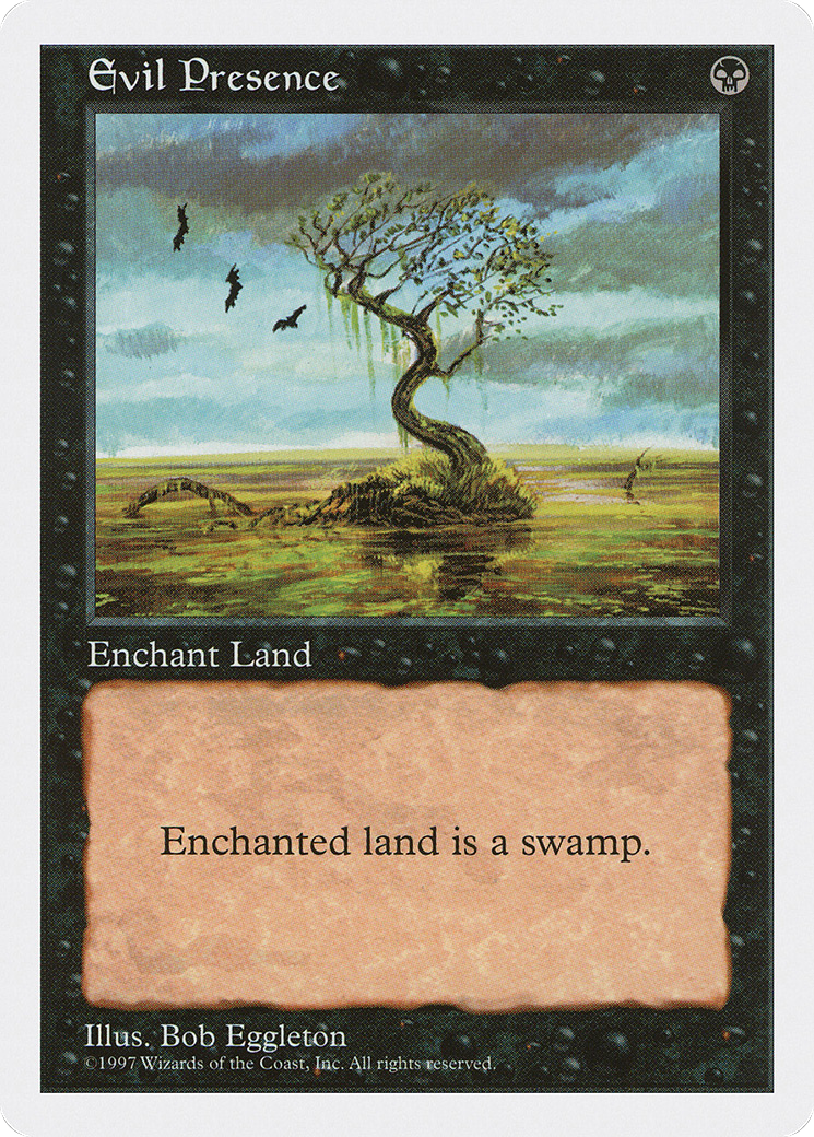 Evil Presence (5ED-160) - Fifth Edition - Premium MTG Single from Wizards of the Coast - Just $0.08! Shop now at Game Crave Tournament Store