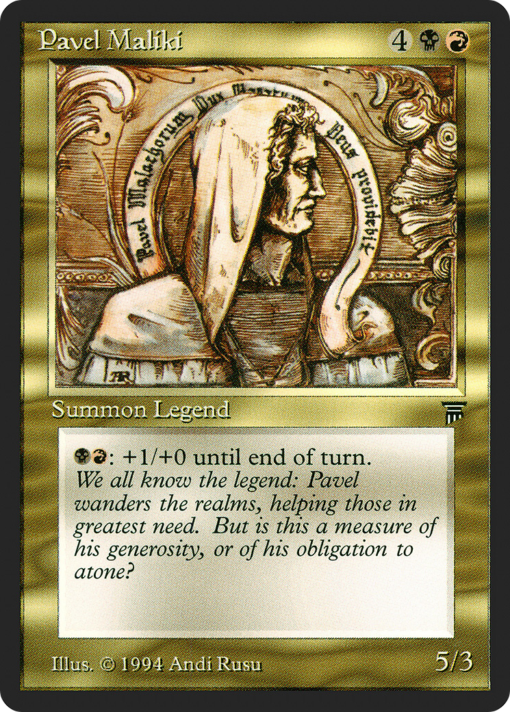 Pavel Maliki (LEG-248) - Legends - Premium MTG Single from Wizards of the Coast - Just $0.57! Shop now at Game Crave Tournament Store