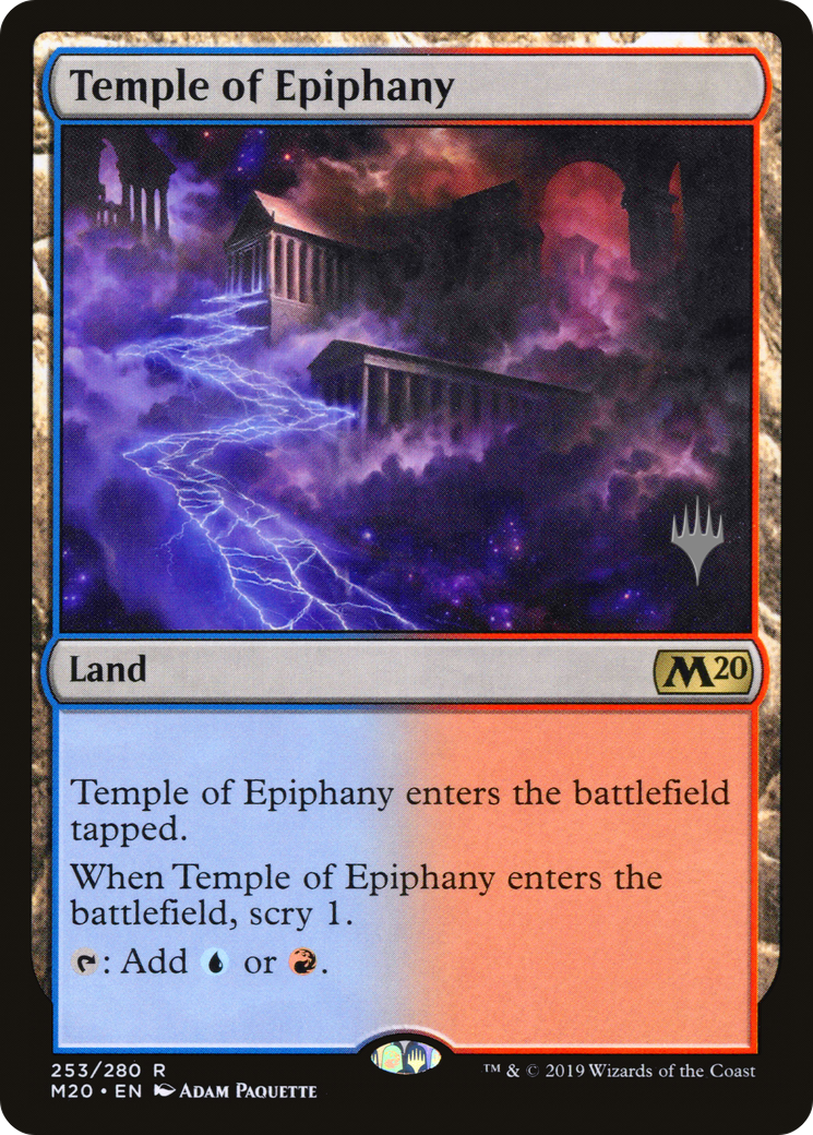 Temple of Epiphany (PM20-253P) - Core Set 2020 Promos - Premium MTG Single from Wizards of the Coast - Just $0.08! Shop now at Game Crave Tournament Store