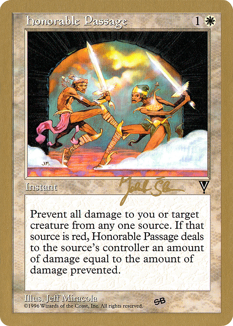 Honorable Passage (WC97-JS7SB) - World Championship Decks 1997 - Premium MTG Single from Wizards of the Coast - Just $0.08! Shop now at Game Crave Tournament Store