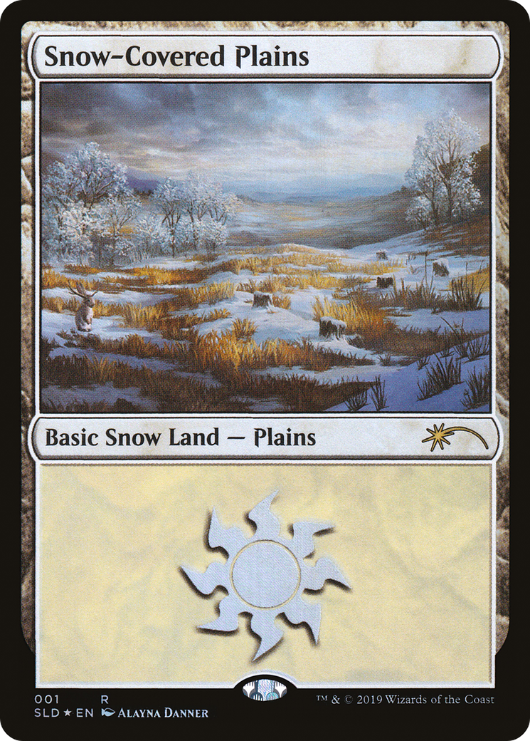 Snow-Covered Plains (SLD-001) - Secret Lair Drop Foil - Premium MTG Single from Wizards of the Coast - Just $1.55! Shop now at Game Crave Tournament Store