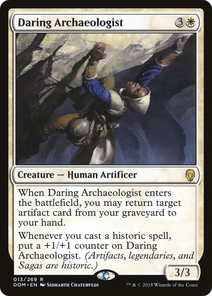 Daring Archaeologist (DOM-013) - Dominaria Foil - Premium MTG Single from Wizards of the Coast - Just $0.25! Shop now at Game Crave Tournament Store