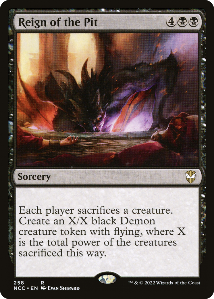Reign of the Pit (NCC-258) - New Capenna Commander - Premium MTG Single from Wizards of the Coast - Just $0.25! Shop now at Game Crave Tournament Store