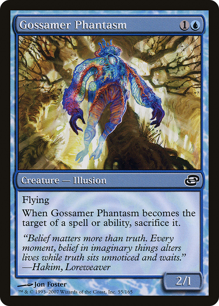 Gossamer Phantasm (PLC-055) - Planar Chaos: (colorshifted) - Premium MTG Single from Wizards of the Coast - Just $0.08! Shop now at Game Crave Tournament Store