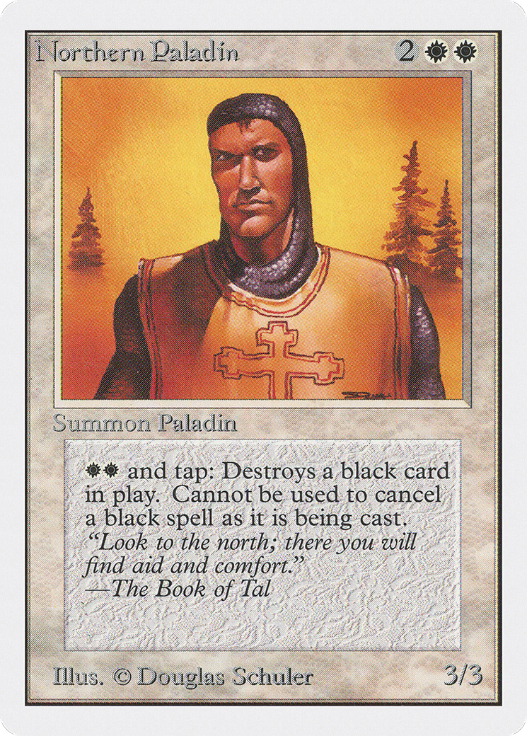 Northern Paladin (2ED-030) - Unlimited Edition - Premium MTG Single from Wizards of the Coast - Just $13.20! Shop now at Game Crave Tournament Store