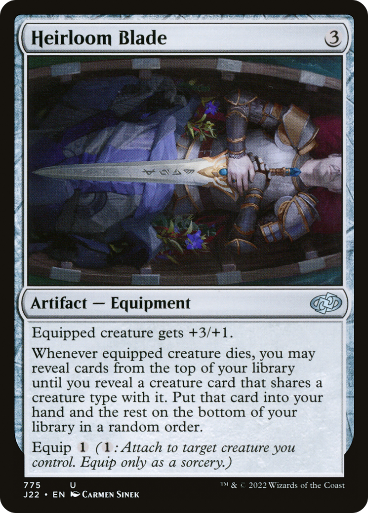 Heirloom Blade (J22-775) - Jumpstart 2022 - Premium MTG Single from Wizards of the Coast - Just $0.25! Shop now at Game Crave Tournament Store