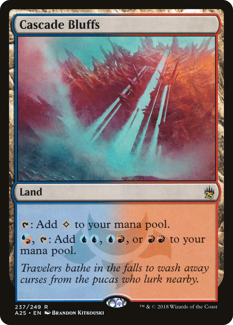 Cascade Bluffs (A25-237) - Masters 25 - Premium MTG Single from Wizards of the Coast - Just $0.36! Shop now at Game Crave Tournament Store