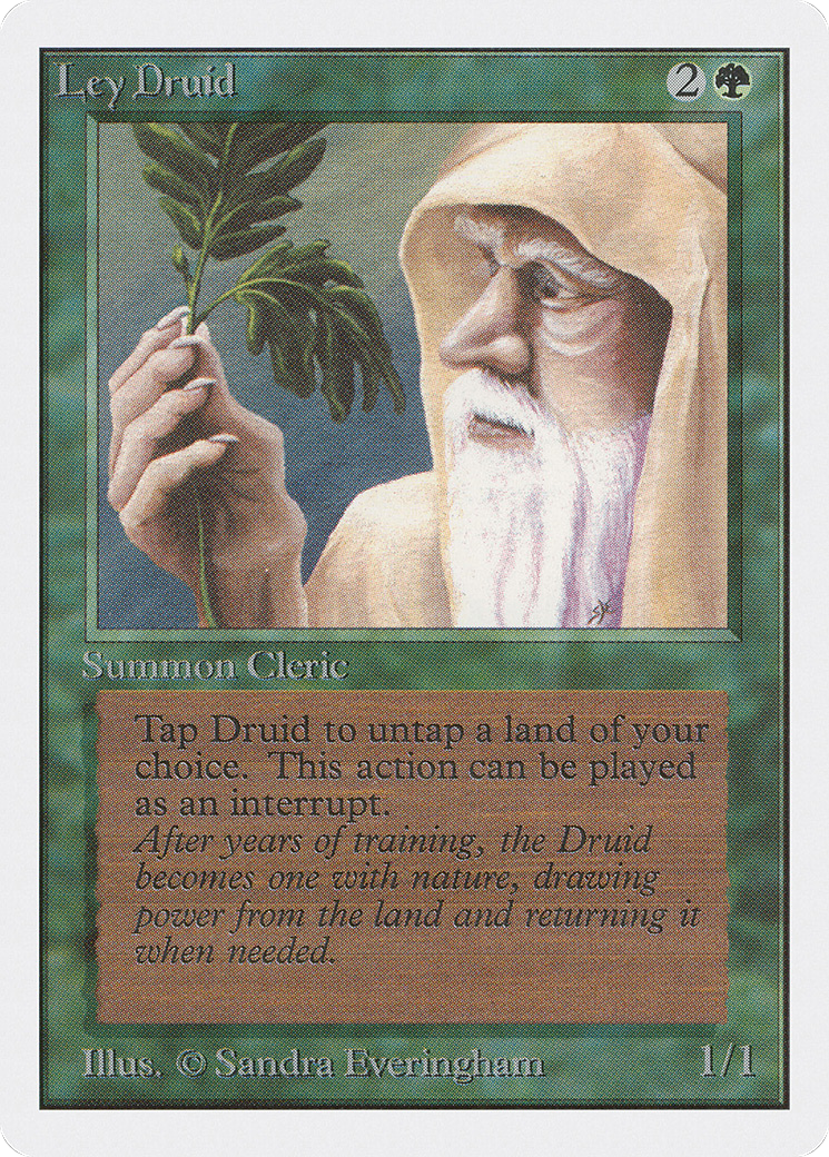 Ley Druid (2ED-206) - Unlimited Edition - Premium MTG Single from Wizards of the Coast - Just $0.52! Shop now at Game Crave Tournament Store