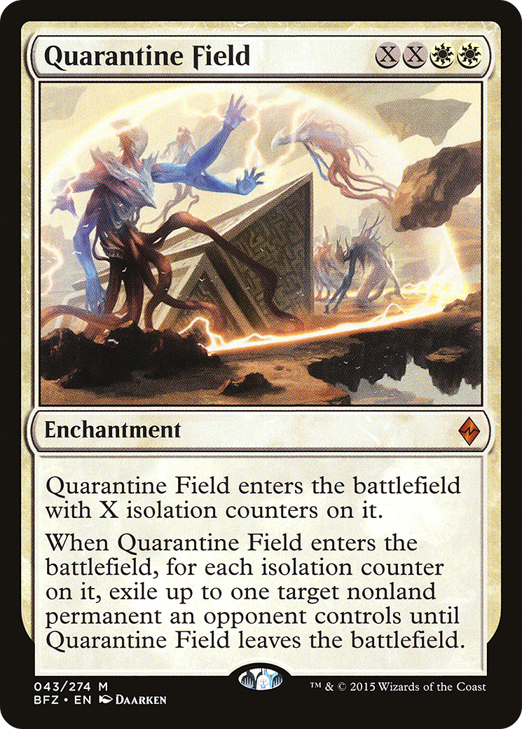Quarantine Field (BFZ-043) - Battle for Zendikar Foil - Premium MTG Single from Wizards of the Coast - Just $0.25! Shop now at Game Crave Tournament Store