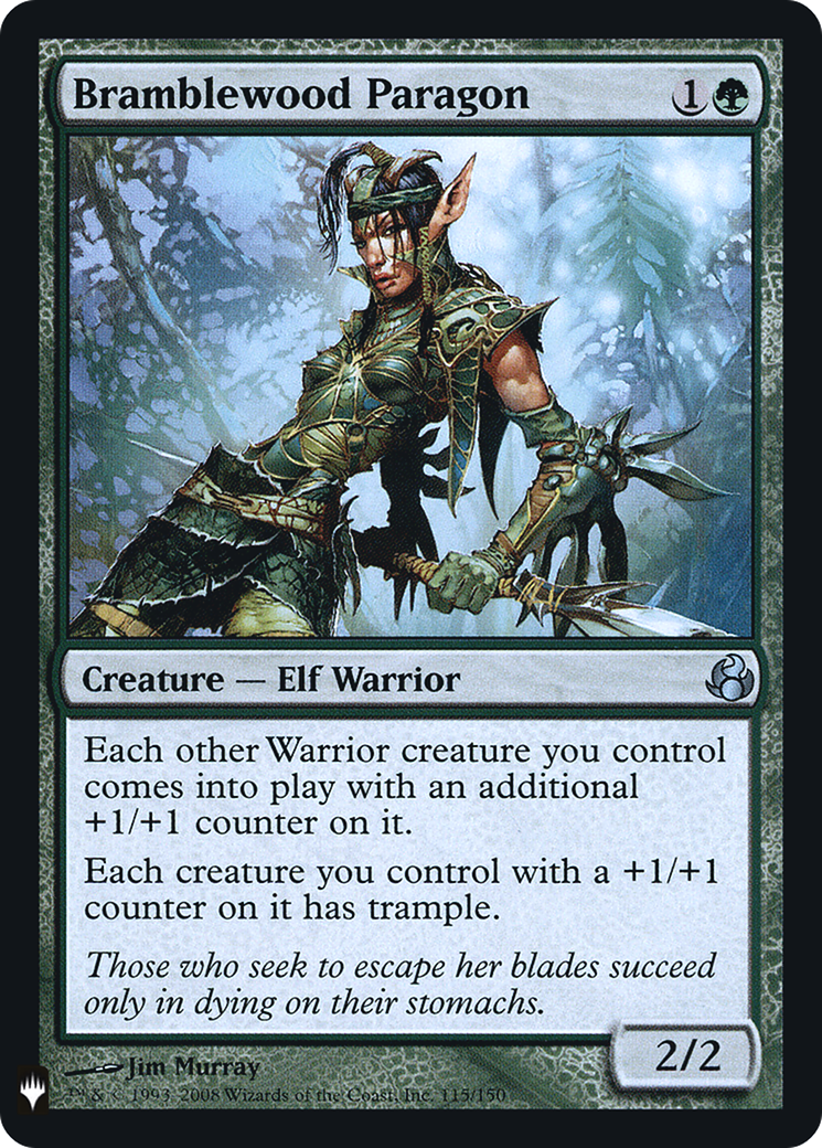 Bramblewood Paragon (FMB1-065) - Mystery Booster Retail Edition Foils Foil - Premium MTG Single from Wizards of the Coast - Just $1.02! Shop now at Game Crave Tournament Store