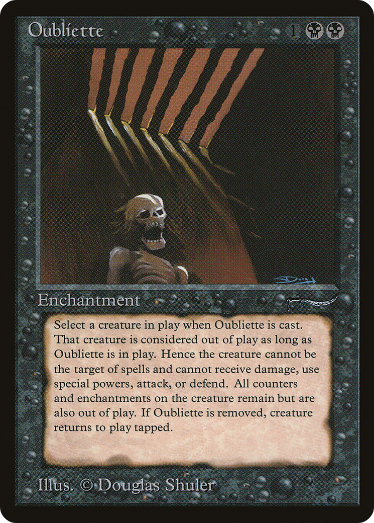 Oubliette (ARN-031) - Arabian Nights - Premium MTG Single from Wizards of the Coast - Just $7.89! Shop now at Game Crave Tournament Store