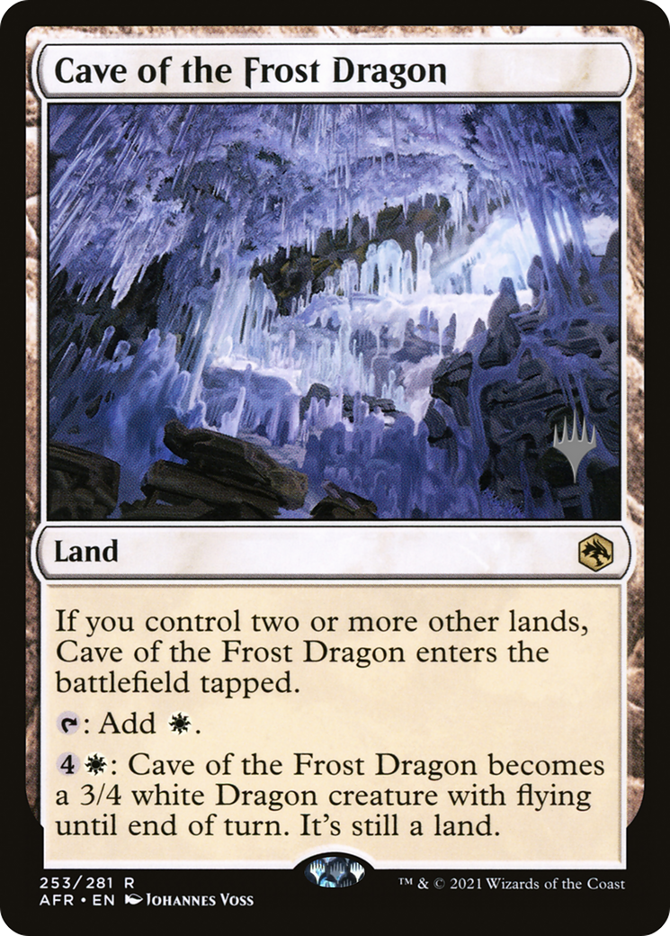 Cave of the Frost Dragon (PAFR-253P) - Adventures in the Forgotten Realms Promos Foil - Premium MTG Single from Wizards of the Coast - Just $0.56! Shop now at Game Crave Tournament Store